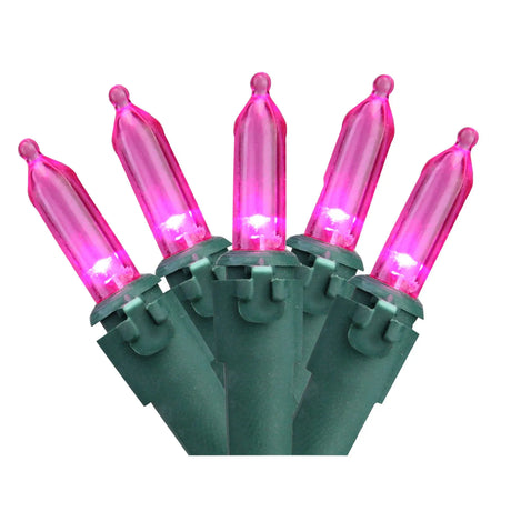 Northlight String Lights (33', Pink) | Festive Holiday Glow Northlight