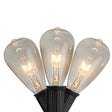 Edison glass patio lights string clear bulbs