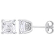 White Topaz Princess Cut Stud Earrings (2.63 ct t.w.) | Sparkling Style in Sterling Silver Settings AFS Wholesale Shop