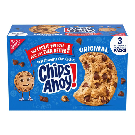 Chips Ahoy Chocolate Chip Cookies (3-Pack, 18.2 oz Each) | Soft-Baked Treats Chips Ahoy