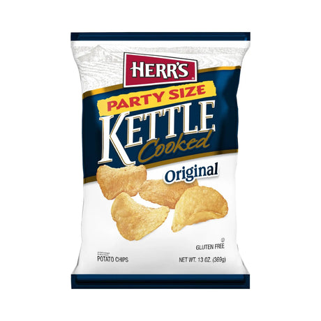 Herr's Original Kettle Chips (13 oz) | Rich, Cooked-in-Batch Potato Crunch Herr's