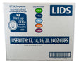 WinCup White Plastic Cup Lids (100-Count) | Secure Fit for Standard Cups WinCup