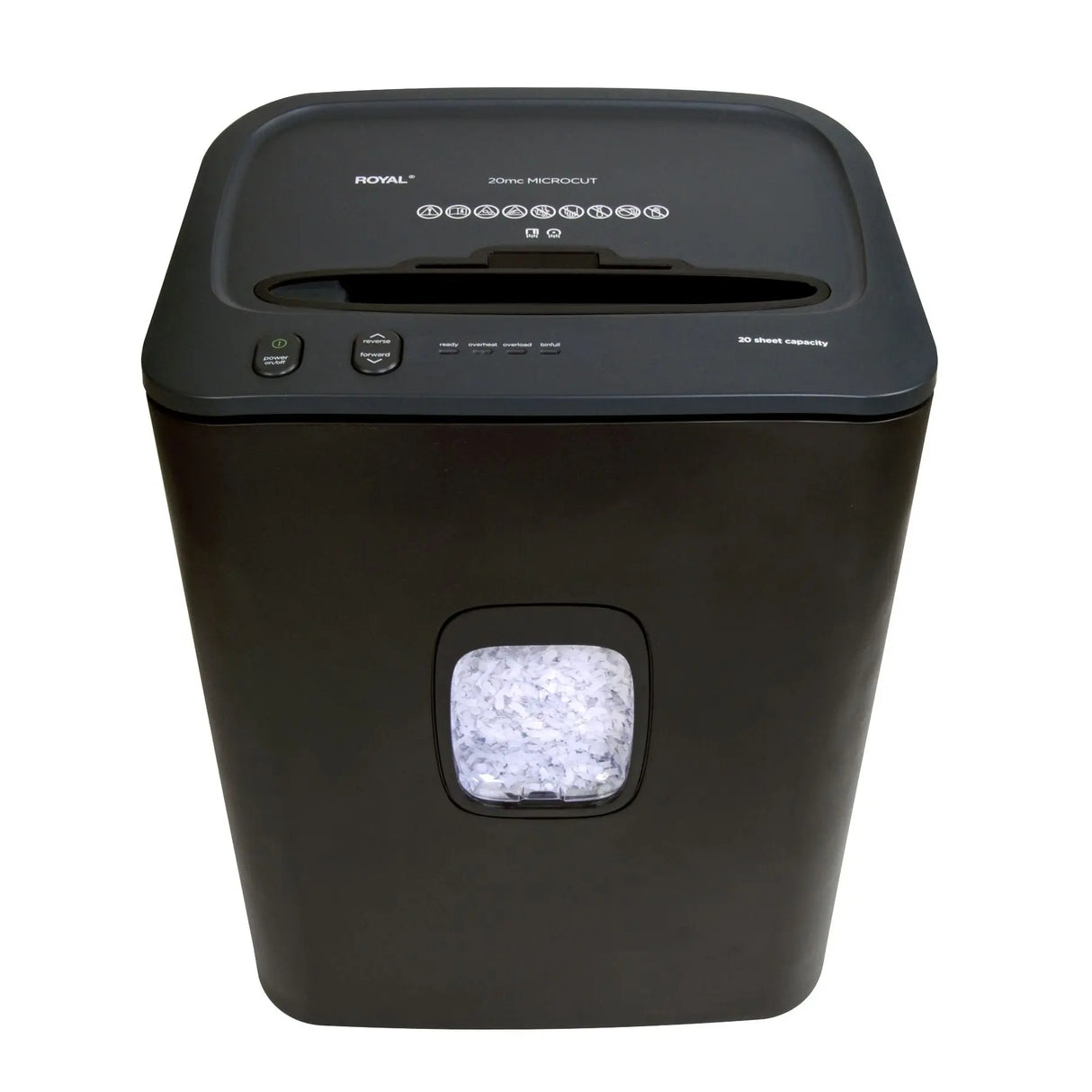 Royal Microcut Paper Shredder (20-Sheet Capacity) | High-Security Shredding for Home or Office Royal