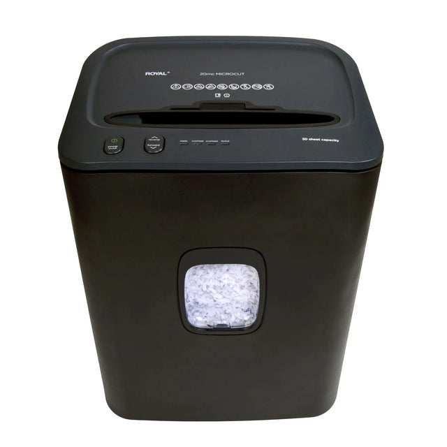 Royal Microcut Paper Shredder (20-Sheet Capacity) | High-Security Shredding for Home or Office Royal