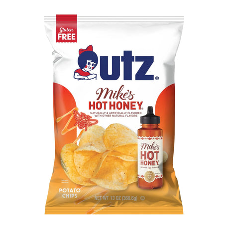 Utz Mike's Hot Honey Chips (13 oz) | Sweet Heat with a Crispy Kick Utz