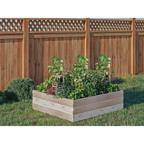 CedarCraft Cedar Planter Box | Raised Garden Bed for Herbs & Vegetables CedarCraft