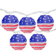 Northlight Americana Lantern Lights (8.5') | Patriotic Flag Paper String Lights Northlight