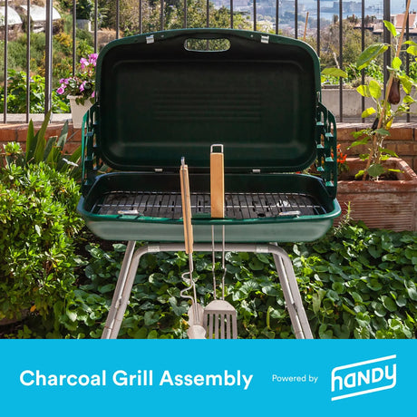 Handy Charcoal Grill Assembly Kit | Easy Setup for Backyard BBQs Handy