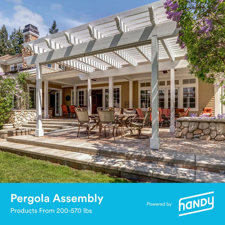 Handy Pergola Assembly Kit (200â€“550 lbs) | Heavy-Duty Outdoor Shade Setup Handy