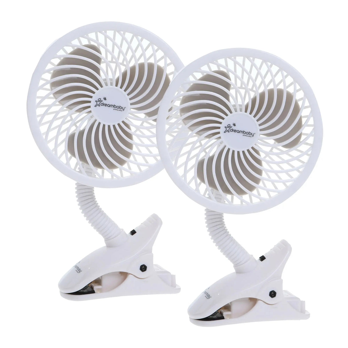 Dreambaby Clip-On Fan (2-Pack) | Portable Cooling for Strollers & Cribs Dreambaby