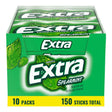 Extra Spearmint Sugar-Free Gum (10 Packs, 15 Pieces Each) | Long-Lasting Freshness Anytime Extra