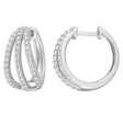 Moissanite hoop earrings .80 ct t.g.w. in sterling silver