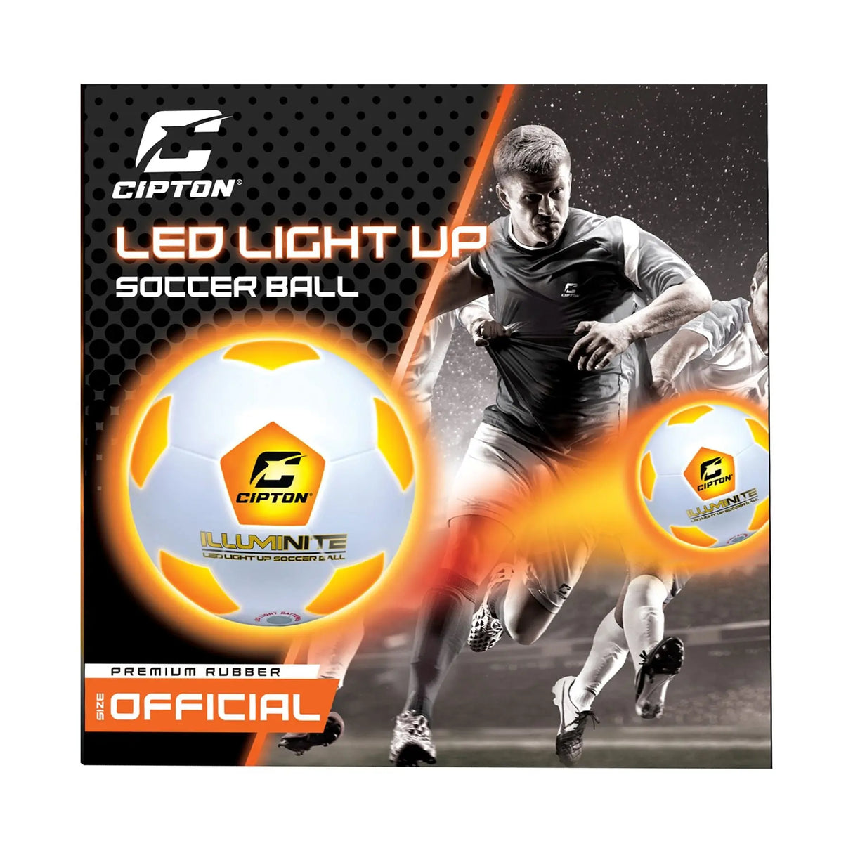 Cipton Â· LED Soccer Ball | Light-Up Design for Night Games, Official Size Cipton