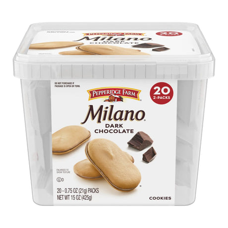 Pepperidge Farm Milano Cookies (20-Pack) | Dark Chocolate Layered Biscuits Pepperidge Farm