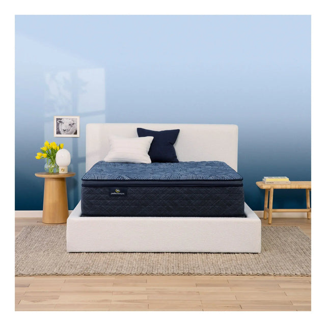 Serta Perfect Sleeper Radiant Rest Mattress Set (14.5" Firm, California King) | Pillow Top Comfort & Support Serta