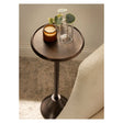 Kate and Laurel Sanzo Drink Table (Bronze) | Stylish Accent with Sleek Pedestal Design Kate and Laurel