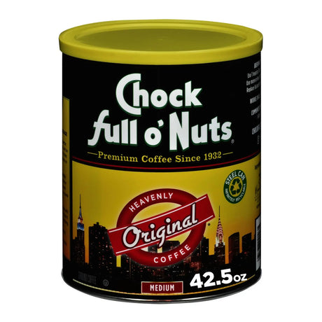 Chock Full O'Nuts Ground Coffee (42.5 oz) | Rich, Smooth Medium Roast Chock Full O'Nuts