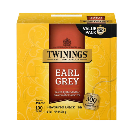 Twinings Earl Grey Tea (100-Pack) | Bergamot Flavored Black Tea Twinings