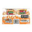 Nissin Hot & Spicy Chicken Bowl (12-Pack, 3.32 oz Each) | Bold Instant Ramen Nissin Foods