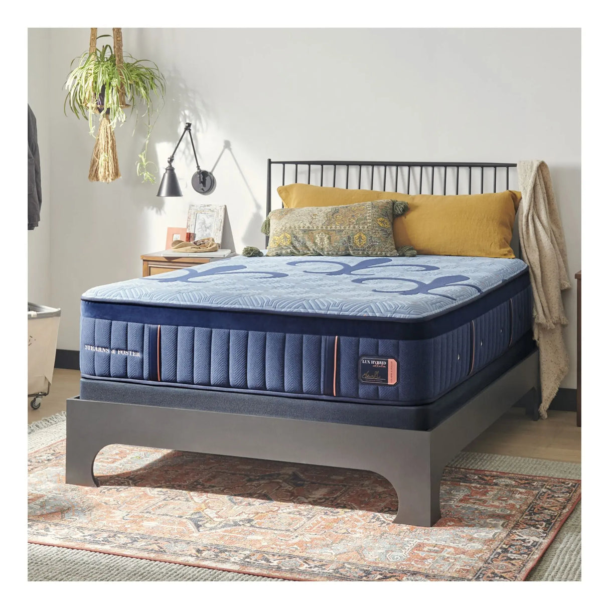 Stearns & Foster Lux Hybrid Medium Mattress | Adjustable Base + $300 BJ's Gift Card Stearns and Foster