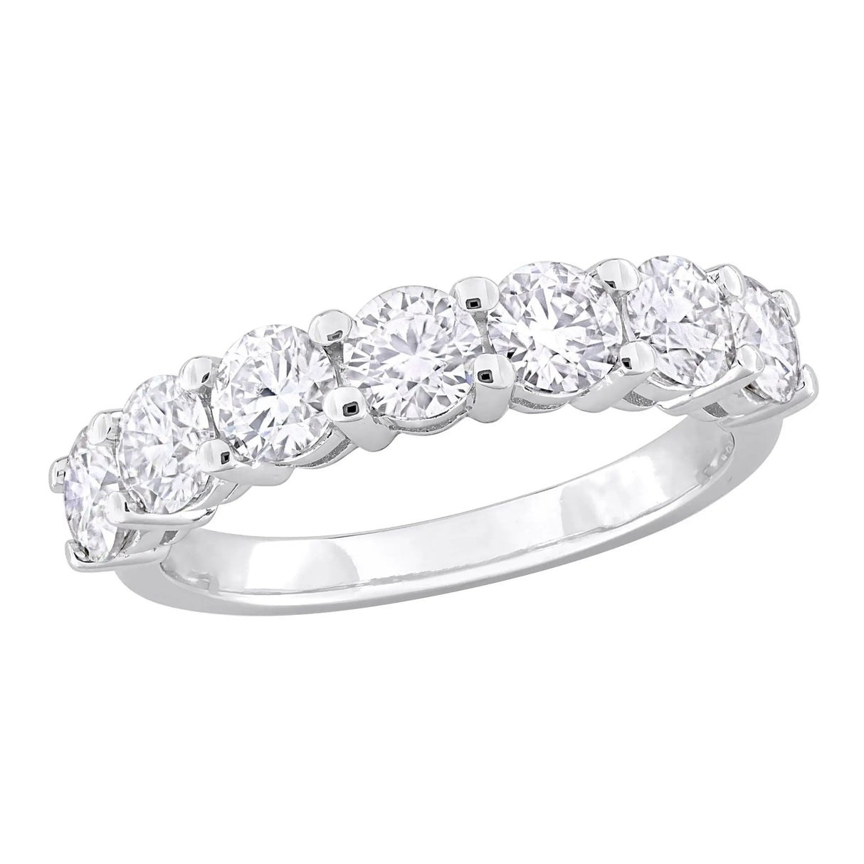 DEW Moissanite Anniversary Band (1.75 ct t.w., Sterling Silver) | Timeless Sparkle Celebration AFS Wholesale Shop