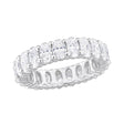 DEW moissanite eternity ring sterling silver
