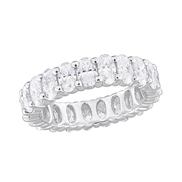 DEW moissanite eternity ring sterling silver