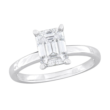Moissanite Octagon Solitaire Ring (1.75 ct t.w., Sterling Silver) | Elegant Sparkle AFS Wholesale Shop