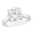 DEW moissanite solitaire ring
