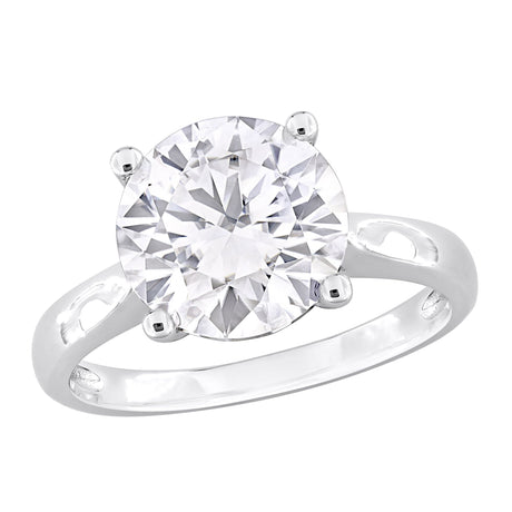 DEW moissanite solitaire ring