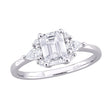 DEW Moissanite Cluster Ring (1.4 ct t.w., Sterling Silver) | Dazzling Solitaire Sparkle AFS Wholesale Shop