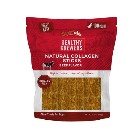 Rewardables Beef Collagen Dog Treats (100-Pack) | Healthy Chew with Natural Collagen Rewardables