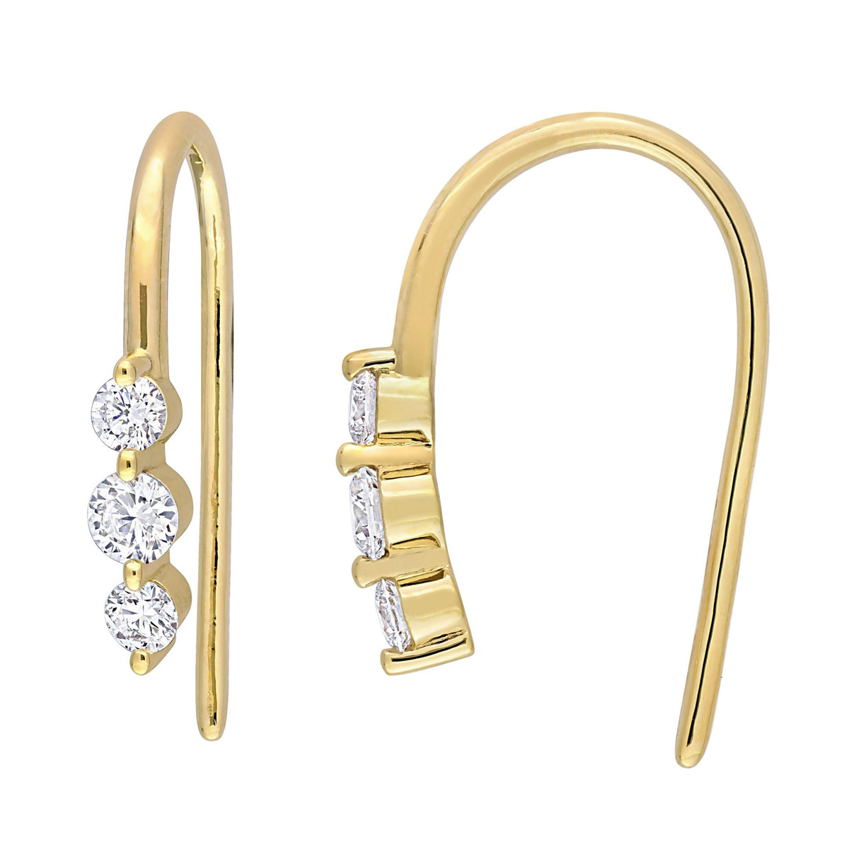 Lab Grown Diamond Hook Earrings