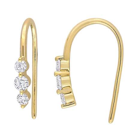 Lab Grown Diamond Hook Earrings