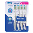 Oral-B 3D White Pulsar Toothbrushes (4-Pack) | Deep Cleaning & Whitening Oral-B