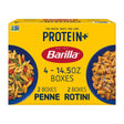 Barilla Protein+ Pasta Variety Pack (4-Pack, 14.5 oz Each) | Penne & Rotini Blend Barilla
