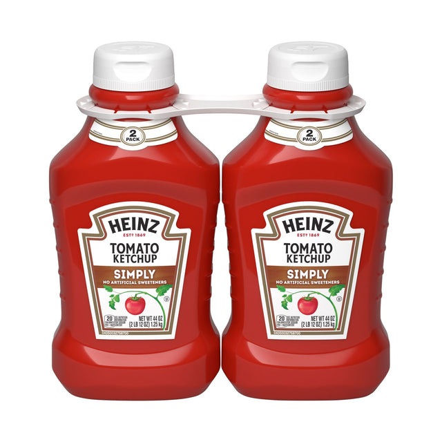 Heinz Simply Tomato Ketchup two-pack 44 oz bottles