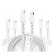 iHome TPE USB-C to USB-C Cables (3-Pack) | Durable Nylon Braided Charging iHome
