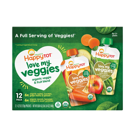 Happy Tot Love My Veggies Cups