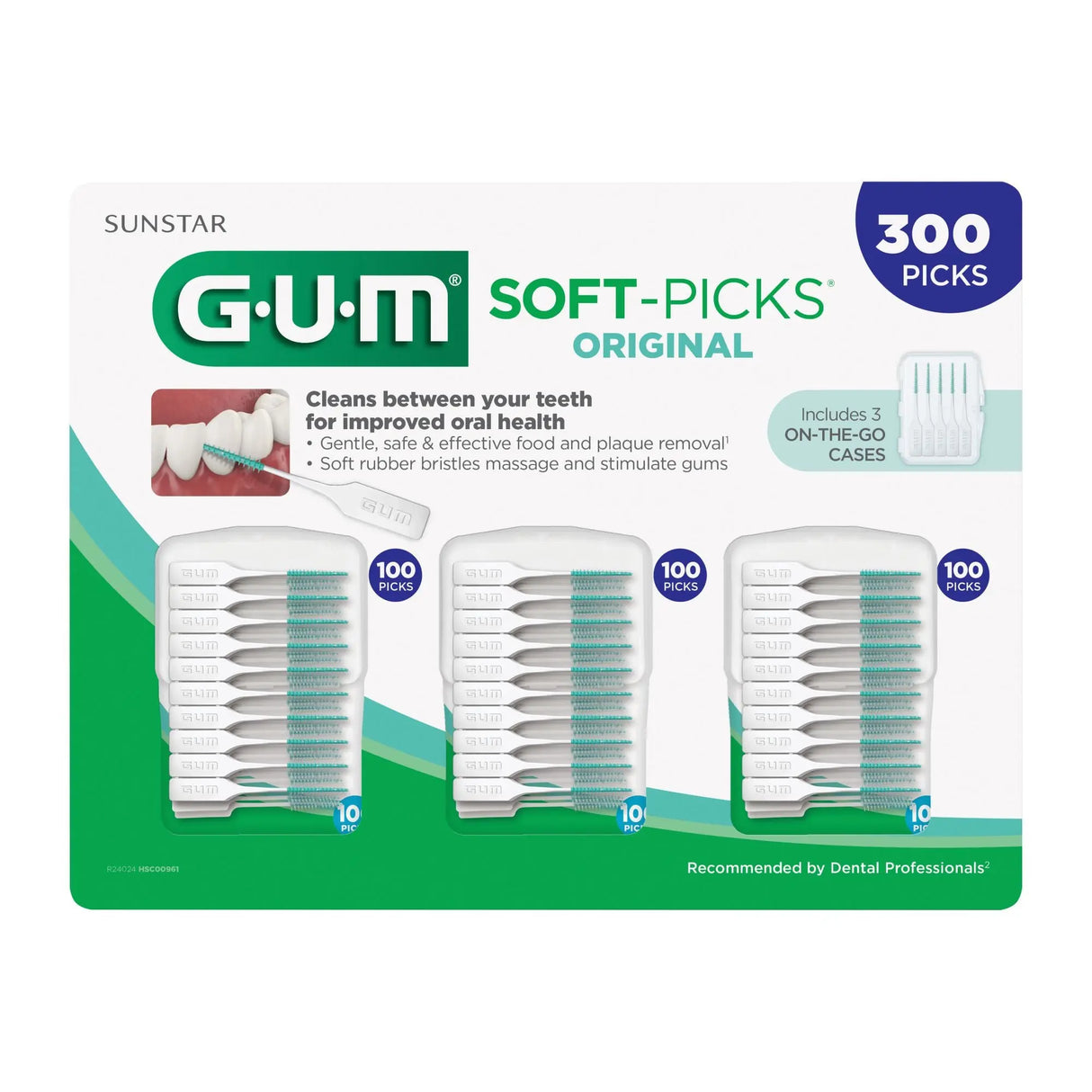 Gum Soft Picks (300 ct.) | Gentle, Effective Dental Flossing GUM