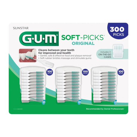 Gum Soft Picks (300 ct.) | Gentle, Effective Dental Flossing GUM