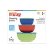 Nuby Nesting Bowls with Covers (6 pk.) | Airtight, Space-Saving Storage Nuby