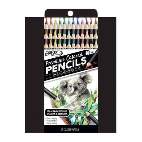 ArtSkills Premium Colored Pencils (36 Count) | Vibrant Pigments for Coloring, Drawing & Sketching ArtSkills