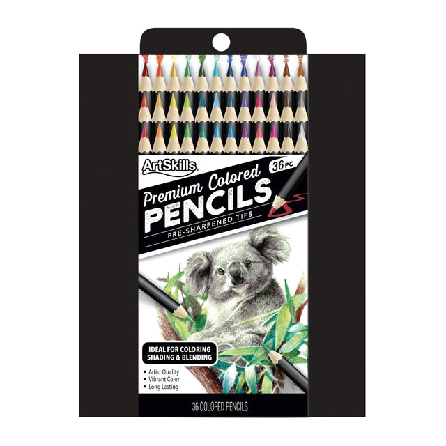ArtSkills Premium Colored Pencils (36 Count) | Vibrant Pigments for Coloring, Drawing & Sketching ArtSkills