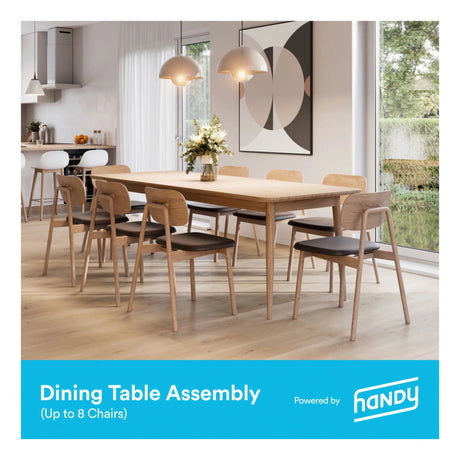 Handy Dining Set Assembly Service | Table + Up to 8 Chairs Setup Handy