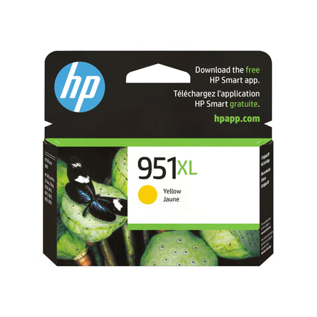 HP 951XL Yellow Ink Cartridge | High-Yield Output for Vibrant Prints â€“ Instant Ink Compatible HP