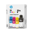 HP 31/32XL Ink Bottles (4-Pack) | High-Yield, Instant Ink Eligible Fillers HP