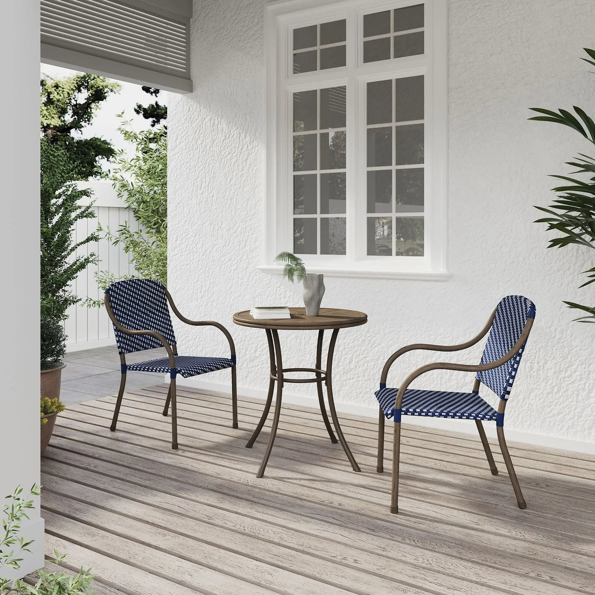 Seline Bistro Set (3-Piece) | Stylish Outdoor Dining for Two Villa By Sunvilla