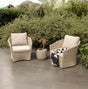 Amazonia Tan Cottage Outdoor Patio Set (3-Piece) | Compact Seating with Timeless Wicker Look Amazonia