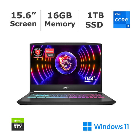 MSI Katana 15 Gaming Laptop (15.6" FHD, 144Hz, i7, RTX 4060) | High-Performance PC MSI